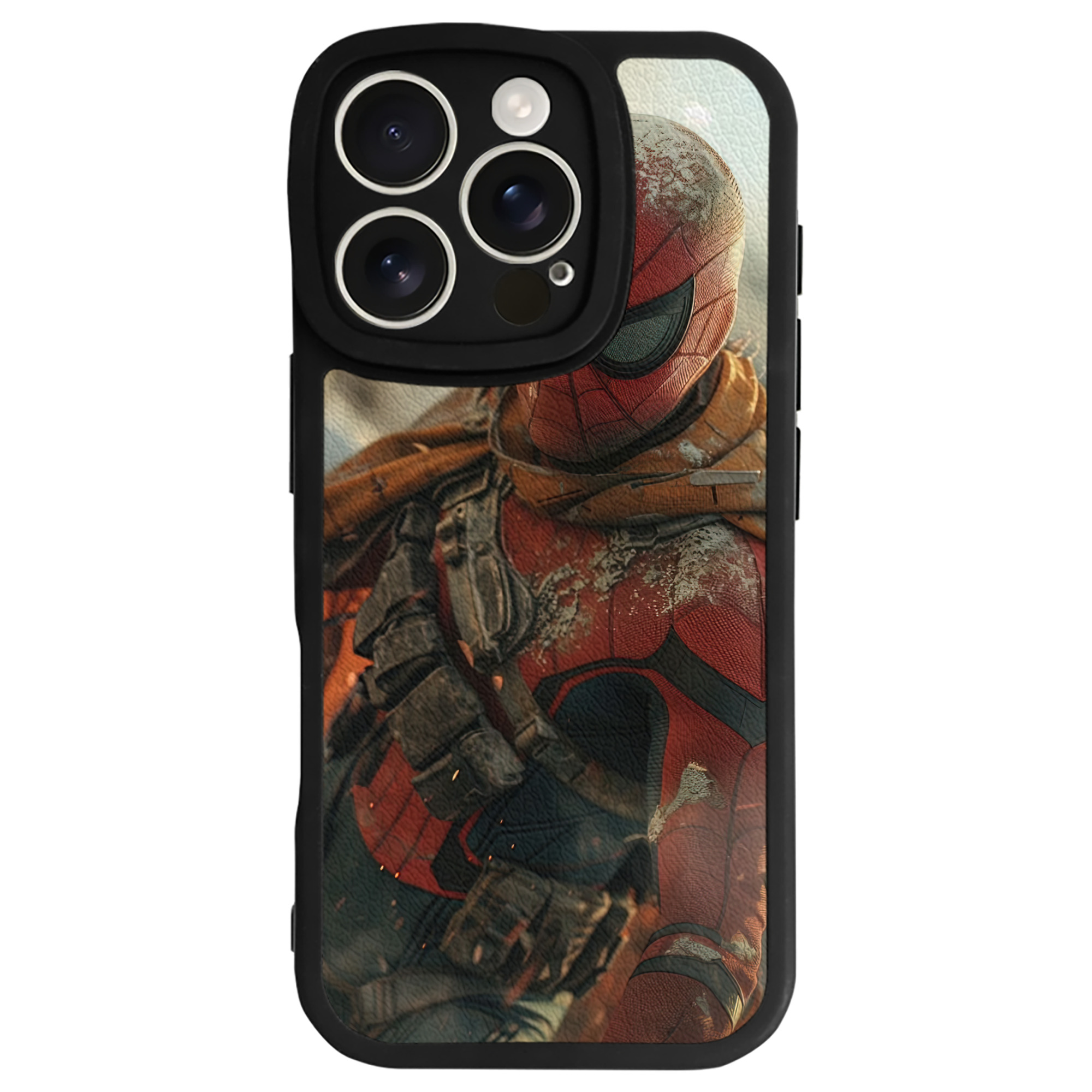 （画像用） Deadpool デッドプール 【iPhone 16シリーズ対応】シリコンスマホケース（レザー調） 材質：シリコン